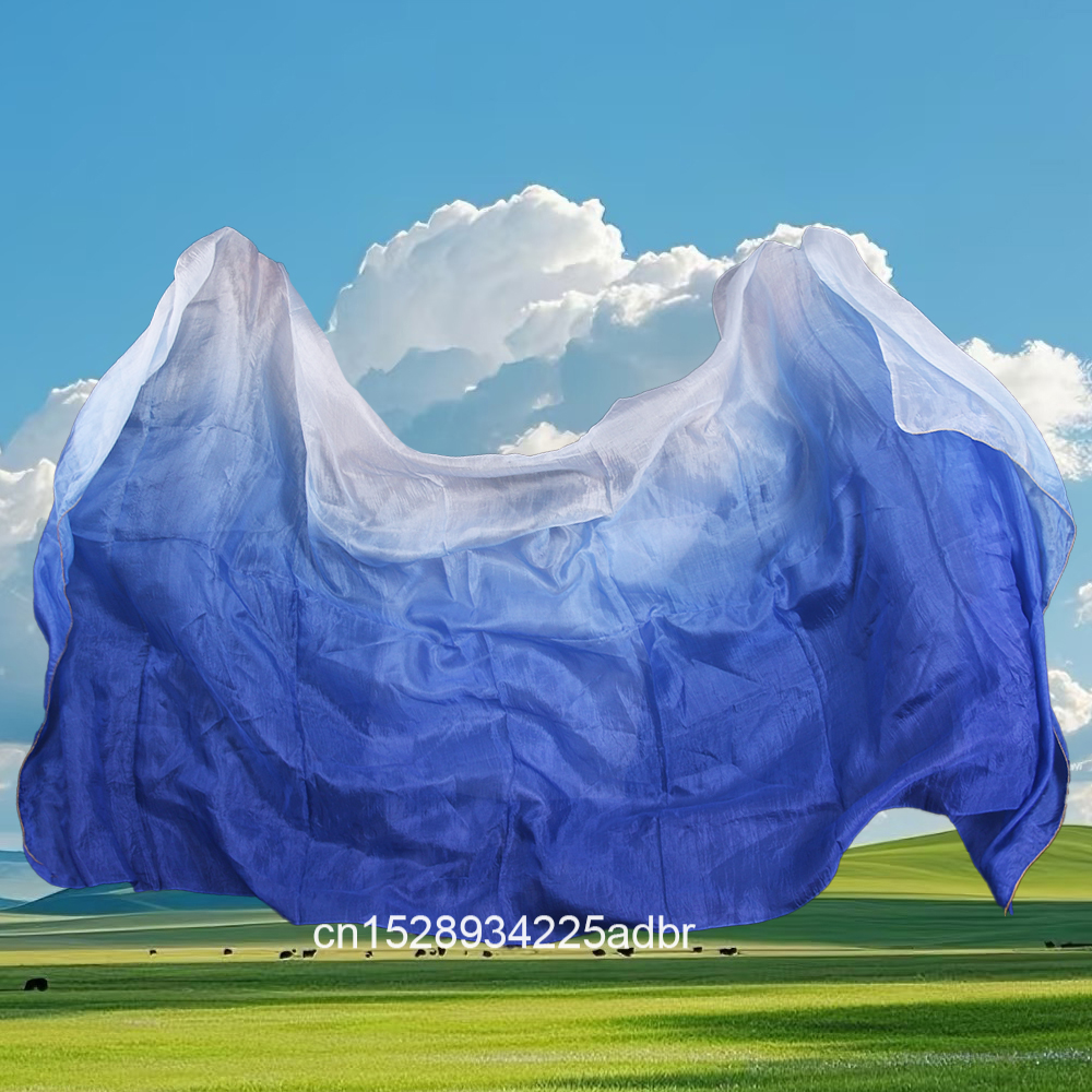 Voile de danse du ventre teint 100% pur voile de soie naturelle pour les femmes danse du ventre professionnel voiles de soie voiles de Performance sur scène