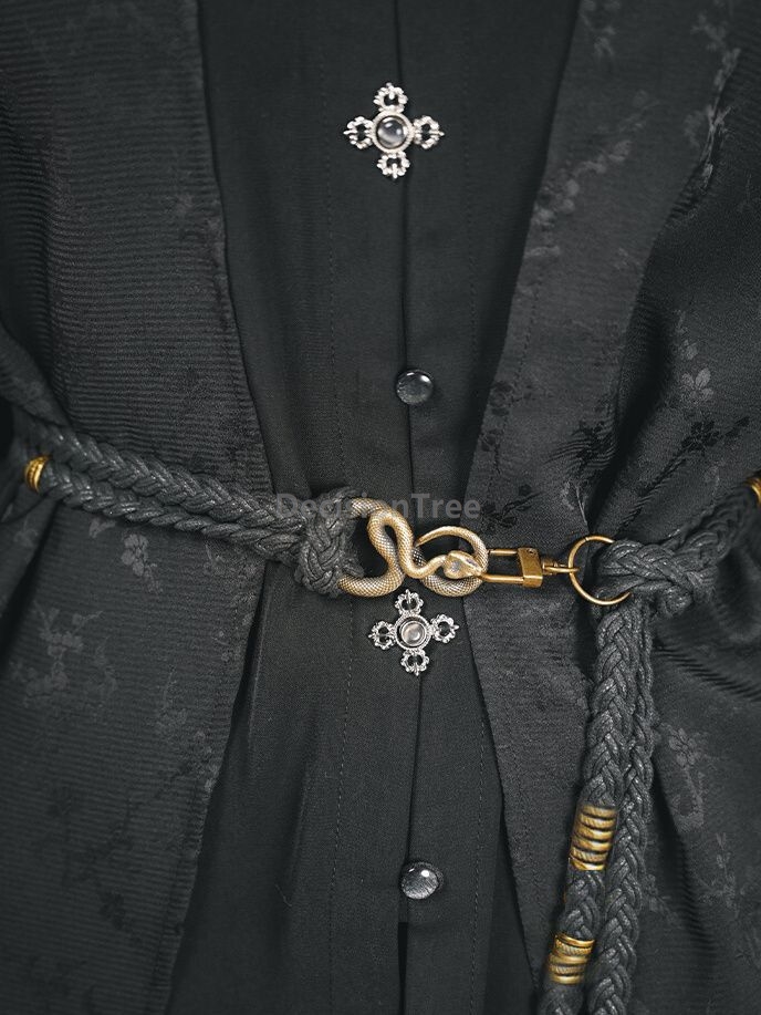 Nouvelle ceinture tissée de style chinois 2026, au design raffiné et élégant, pour Hanfu, ceinture de taille vintage à pompons, accessoire de Hanfu.
