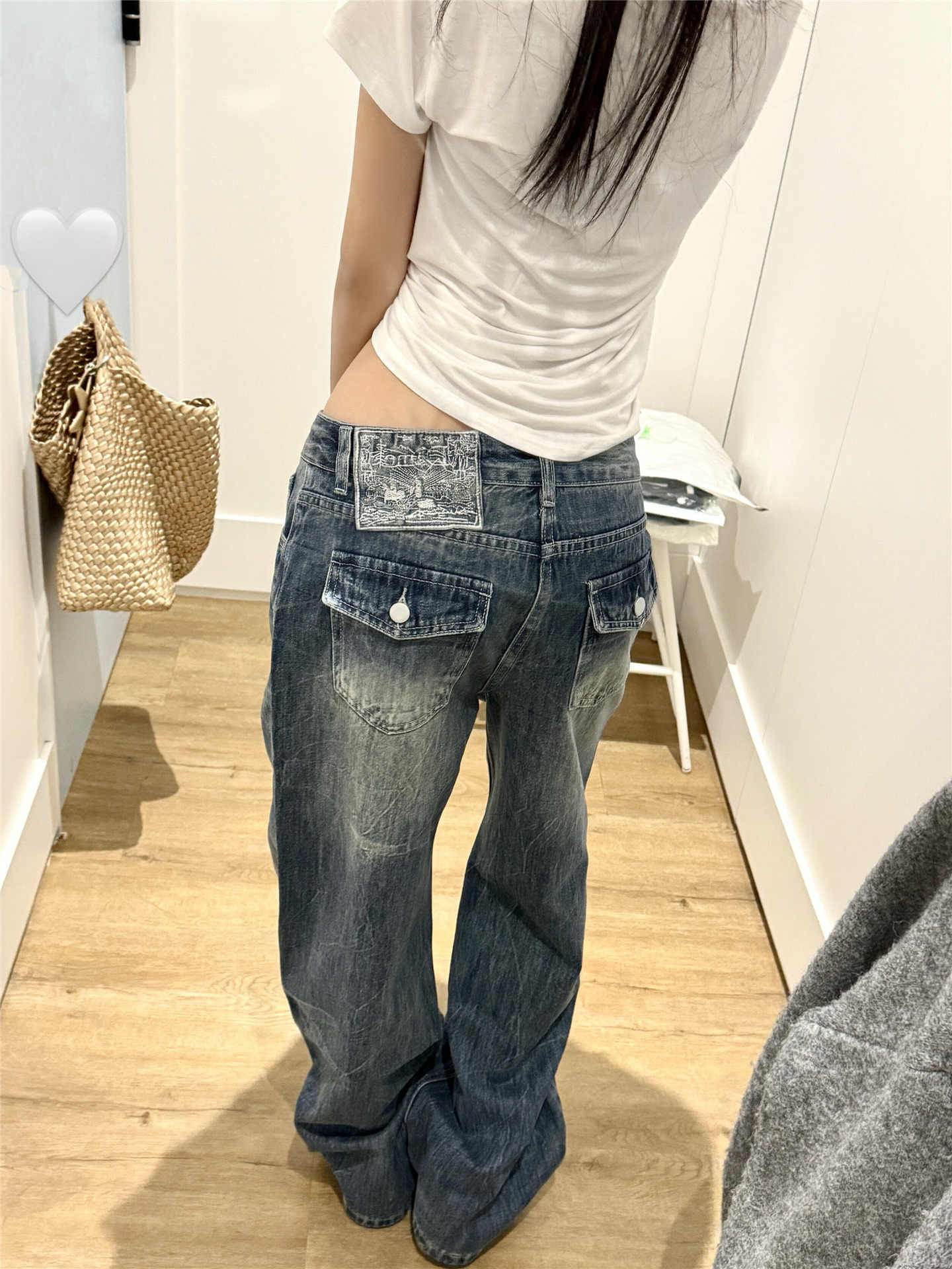 Pantalon en jean ample rétro américain pour femmes, coupe large, Y2K, style streetwear, cowboy, cleanfit, japonais, Harajuku, tendance des années 2000, chic, nouveau