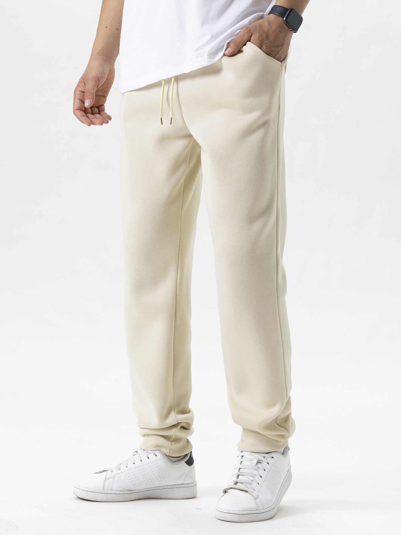Pantalons décontractés pour hommes automne hiver pantalons de survêtement en polaire hommes Joggers taille élastique Sport pantalons décontractés Baggy Fitness vêtements de Sport