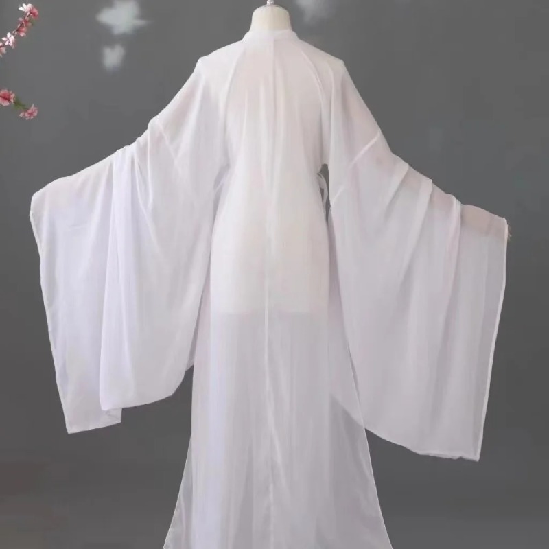 Vêtements d'intérieur blancs pour hommes et femmes, maillot de corps en mousseline de soie, pyjama traditionnel confortable, vêtements de Base Hanfu