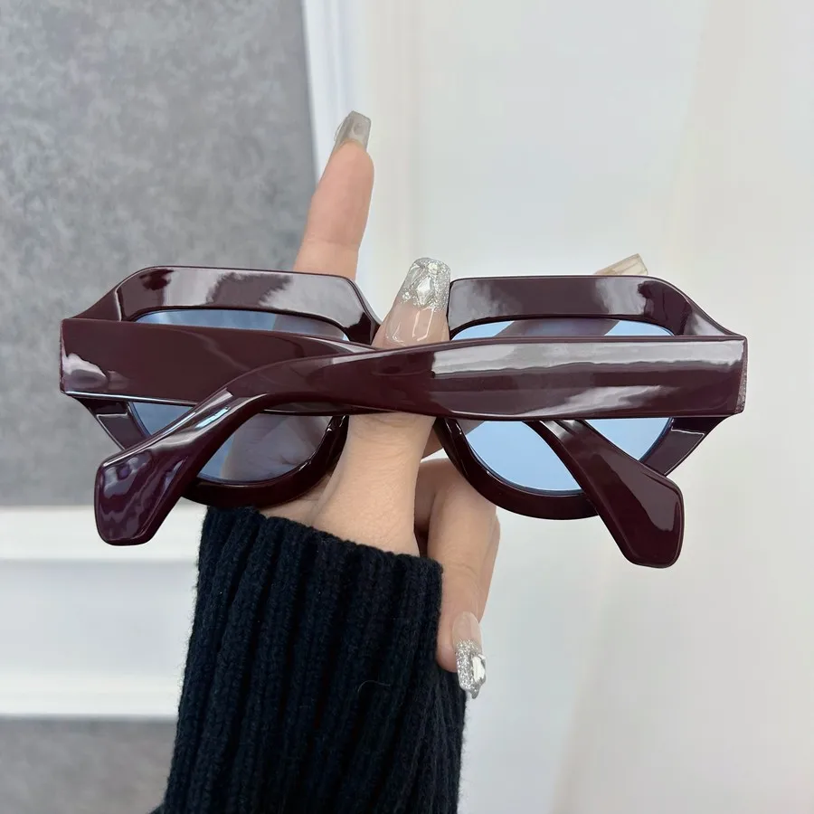 Lunettes de soleil carrées rondes rétro classiques pour femmes et hommes, lunettes de soleil de luxe Vintage unisexes, lunettes de personnalité