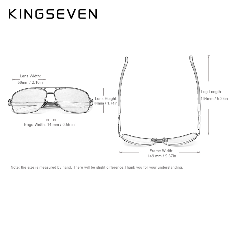KINGSEVEN 2024 Lunettes de soleil en aluminium pour hommes, marque pilote, polarisées, monture tendance pour femmes, lunettes de soleil pour la conduite, Oculos de sol