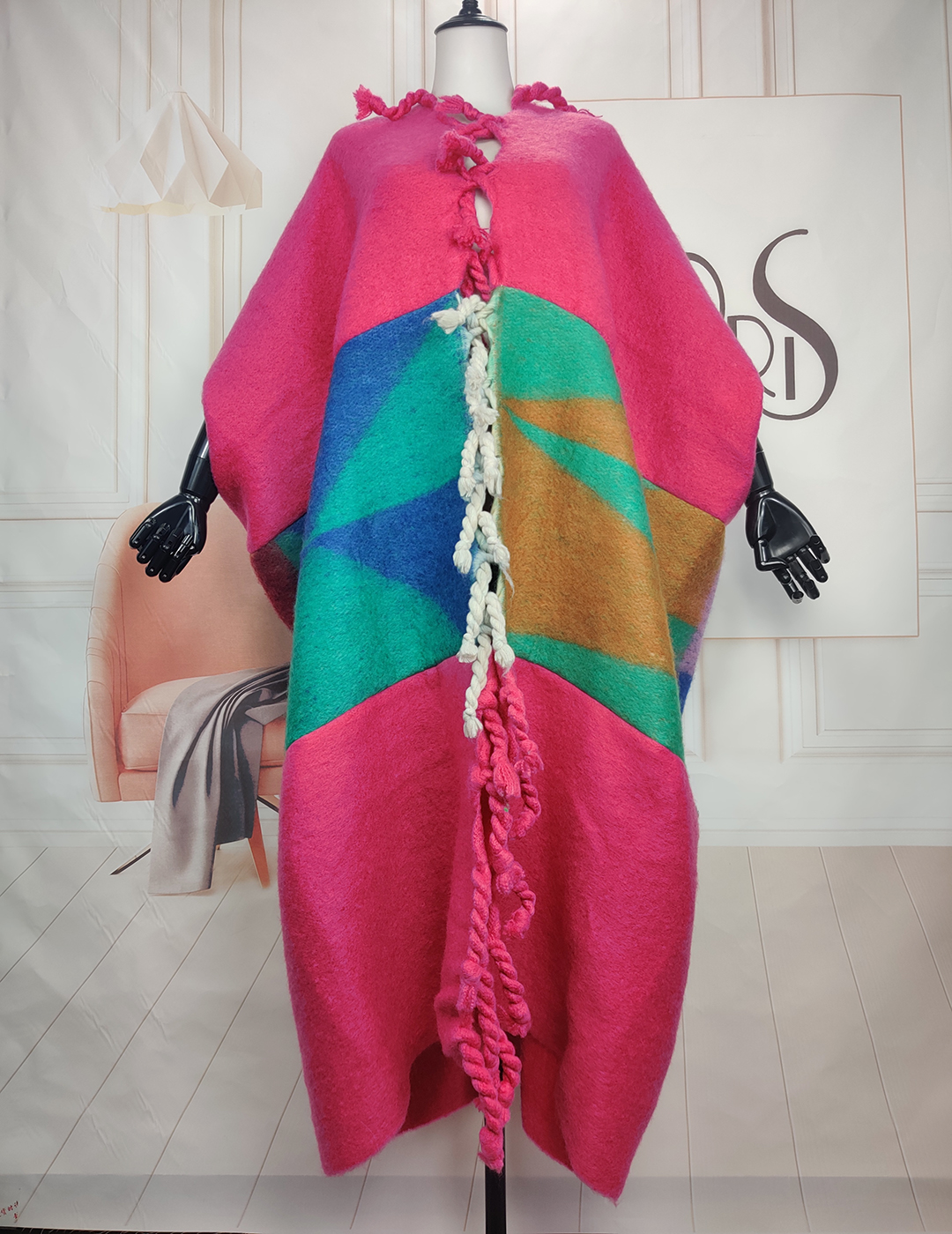 Manteau plumeau ouvert devant pour femme, imprimé, taille unique, cardigans longs flous, style tendance, kimonos pour femme, nouveauté, automne et hiver 2023
