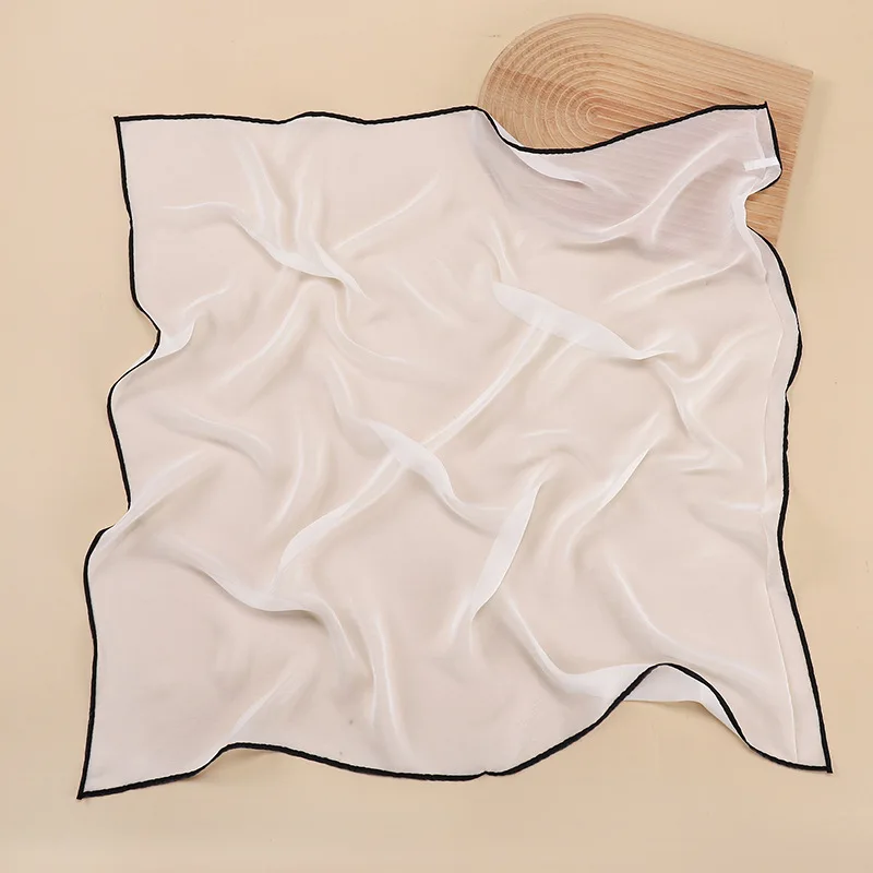 Foulard Hijab en Coton pour Femme, Petit Châle, Bandana, Carré, Bandeau