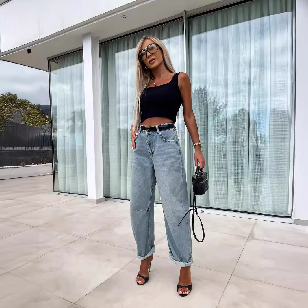 Jeans hipster décontractés pour femmes, jeans de rue mi-taille Y2k, de personnalité et à la mode, nouvelle collection printemps et automne