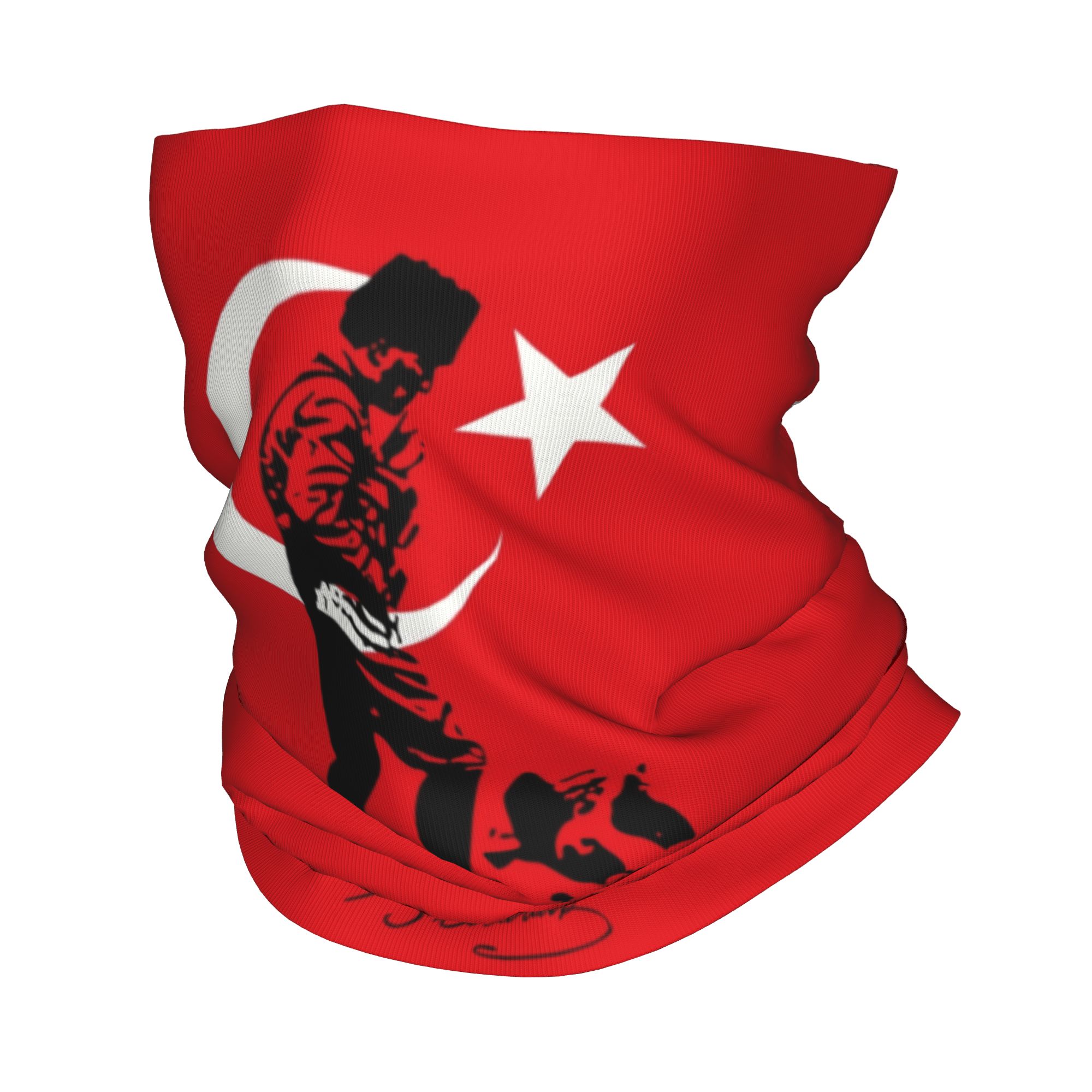 Turquie Mustafa Kemal Ataturk Bandana cache-cou coupe-vent visage écharpe couverture hommes femmes drapeau turc bandeau Tube cagoule