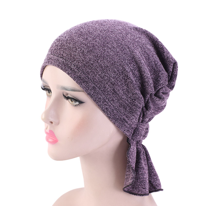 Nouveaux turbans musulmans respirants pour femmes, foulards pré-noués, bonnets chimio, bonnets et casquettes