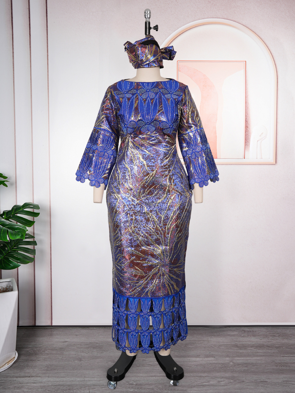Robes longues de soirée africaines grande taille pour femmes, nouvelle collection 2026, robe de luxe en bazin brodée, tenues élégantes, robe de soirée de mariage musulmane