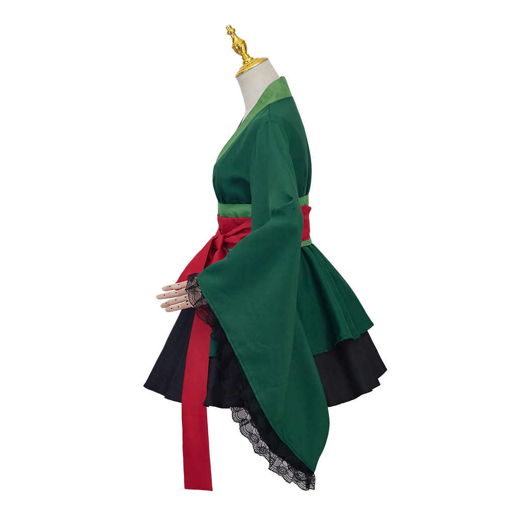 Costume de Cosplay Anime Roronoa, Robe Kimono Zoro, Costume complet pour femmes, tenue Lolita, Costume de carnaval d'halloween
