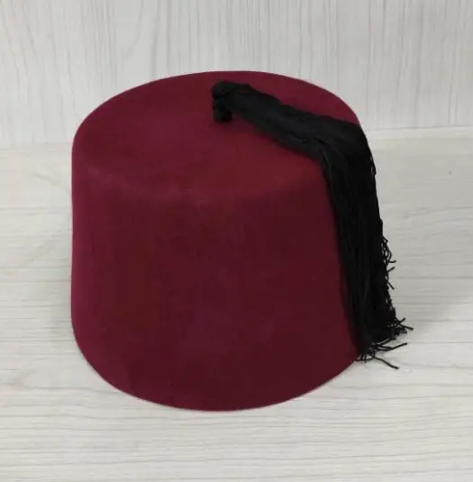 Casquette en laine noire pour homme, chapeau turc traditionnel Osman Fez, printemps