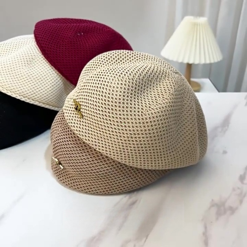 Béret fin respirant et réversible pour femme, style coréen, accessoire de mode printemps-été 2026