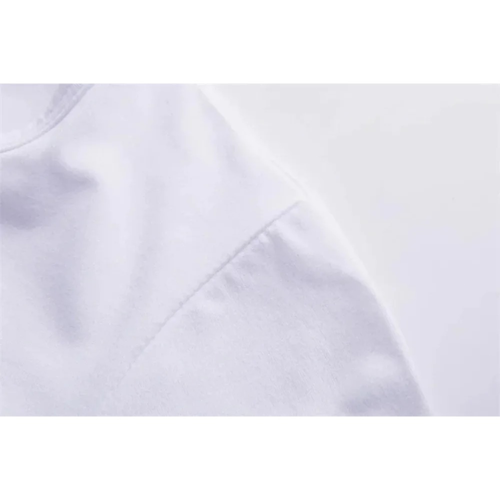 T-shirt blanc japonais à manches courtes, imprimé motif dessin animé kawaii, style preppy, mignon, décontracté, mode Harajuku, chic et décontracté.