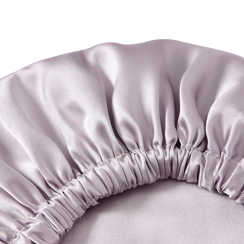 Bonnet de nuit en soie de mûrier Pure 100%, réglable, Double couche, bandeau élastique pour femmes, 19 Monne