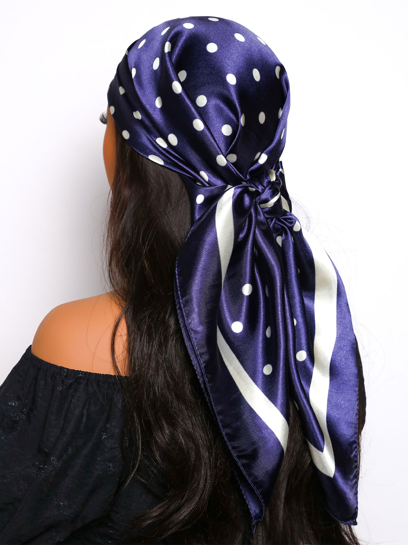 Foulard de tête de printemps pour femmes, Foulard carré en soie 90x90cm, Bandana en Satin, Foulard doux, Hijab, Foulards pour cheveux pour dames