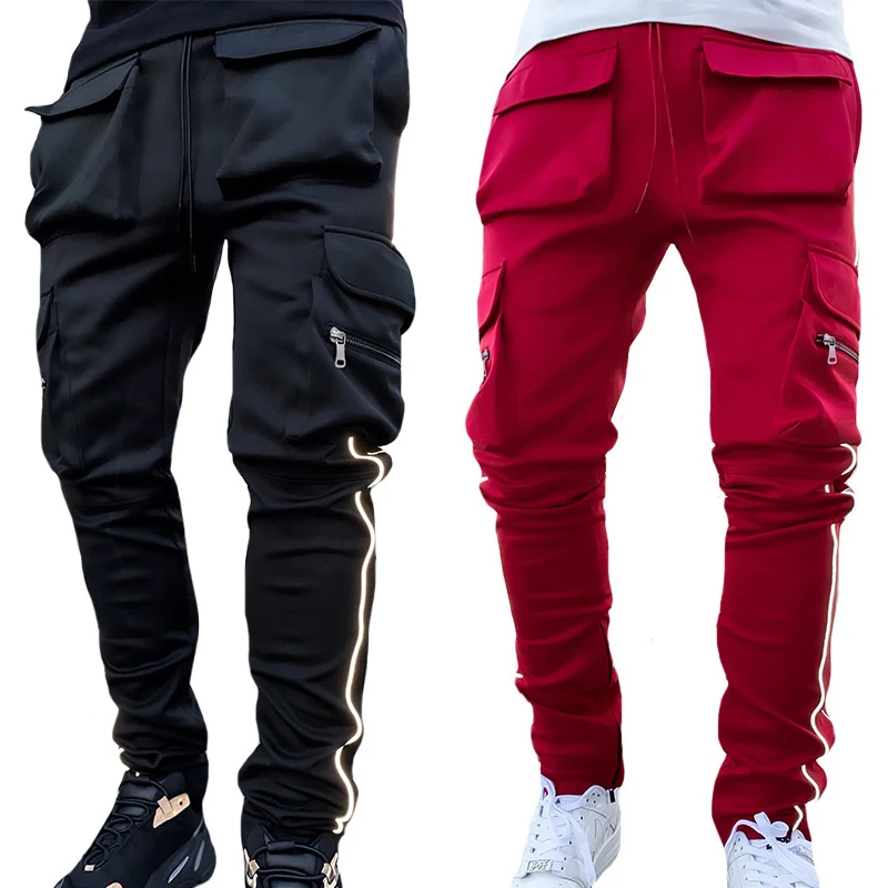 Pantalon de jogging multi-poches pour homme, pantalon de survêtement de sport, jogging décontracté pour homme, jogging de course, jogging Cargo Casting, pantalon Hip Pop, été