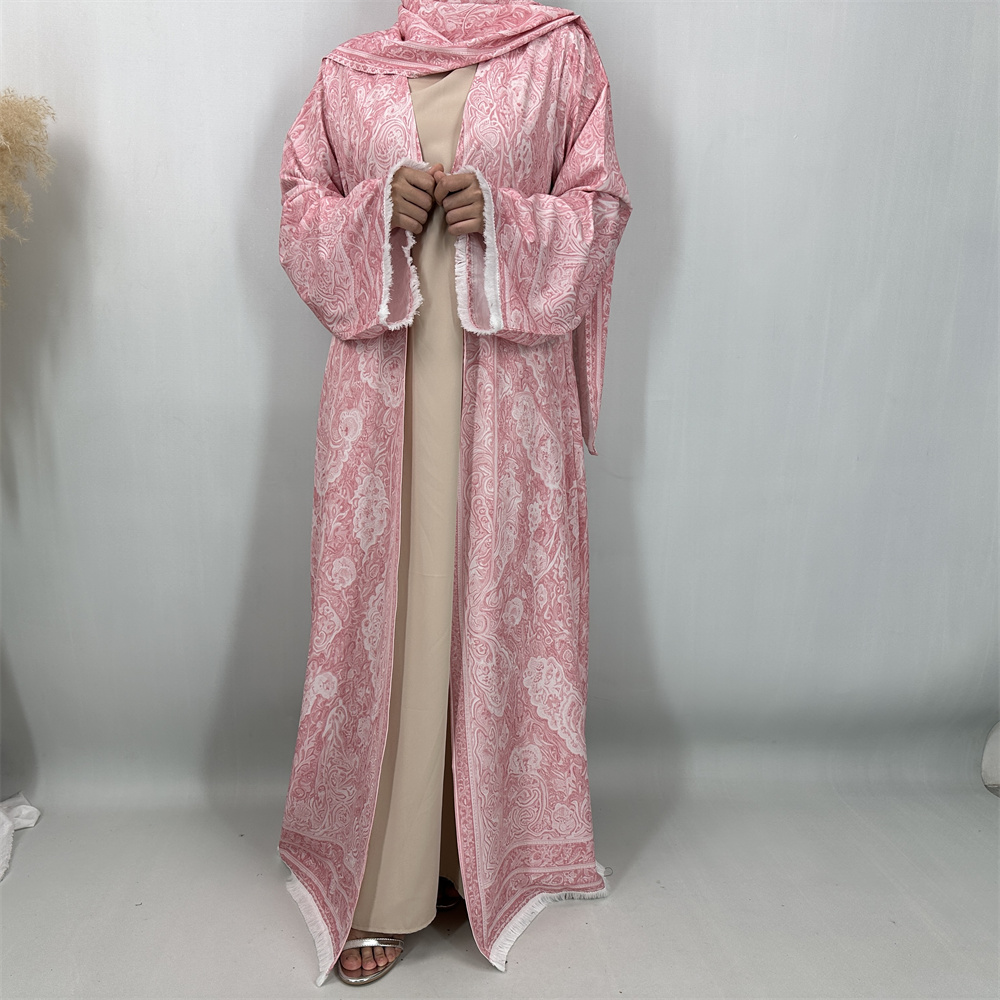 Nouvelle Robe Modeste pour Femmes Musulmanes de Dubaï, Élégante Robe Arabe Femme Hijab Africaine à Pompons, Abaya Islamique à Manches Longues, Robe Turque