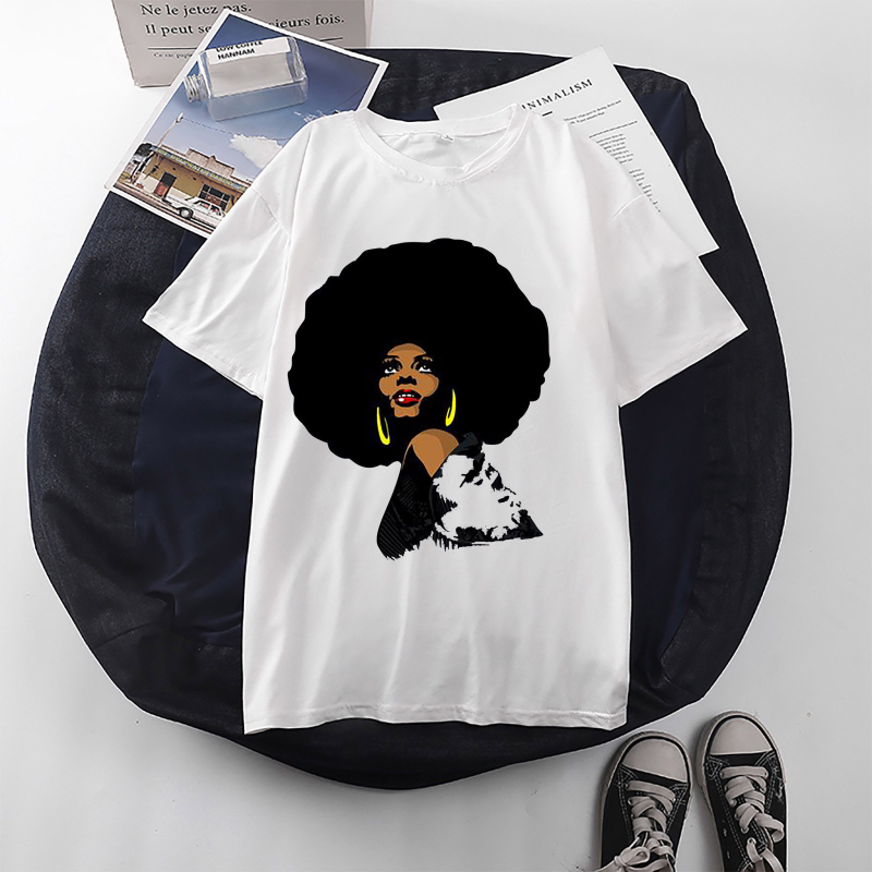 T-shirt à manches courtes pour femmes, haut noir imprimé tendance, t-shirts graphiques, vêtements esthétiques en tissu de fibre de polyester
