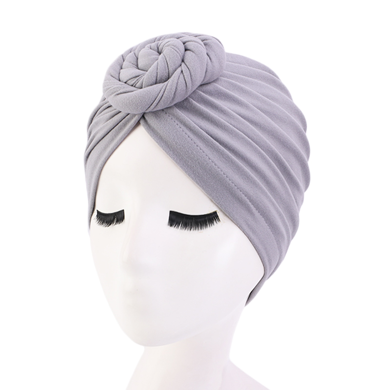 Chapeau turban musulman en coton pour femme, couvre-cheveux, bonnet, écharpe de sauna, bonnet chimio, bandanas, nœud supérieur, décor floral, nouveau