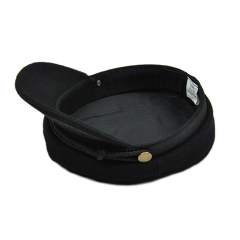COKK – casquette militaire noire pour femmes, Style britannique, gris marine, chapeau haut de forme