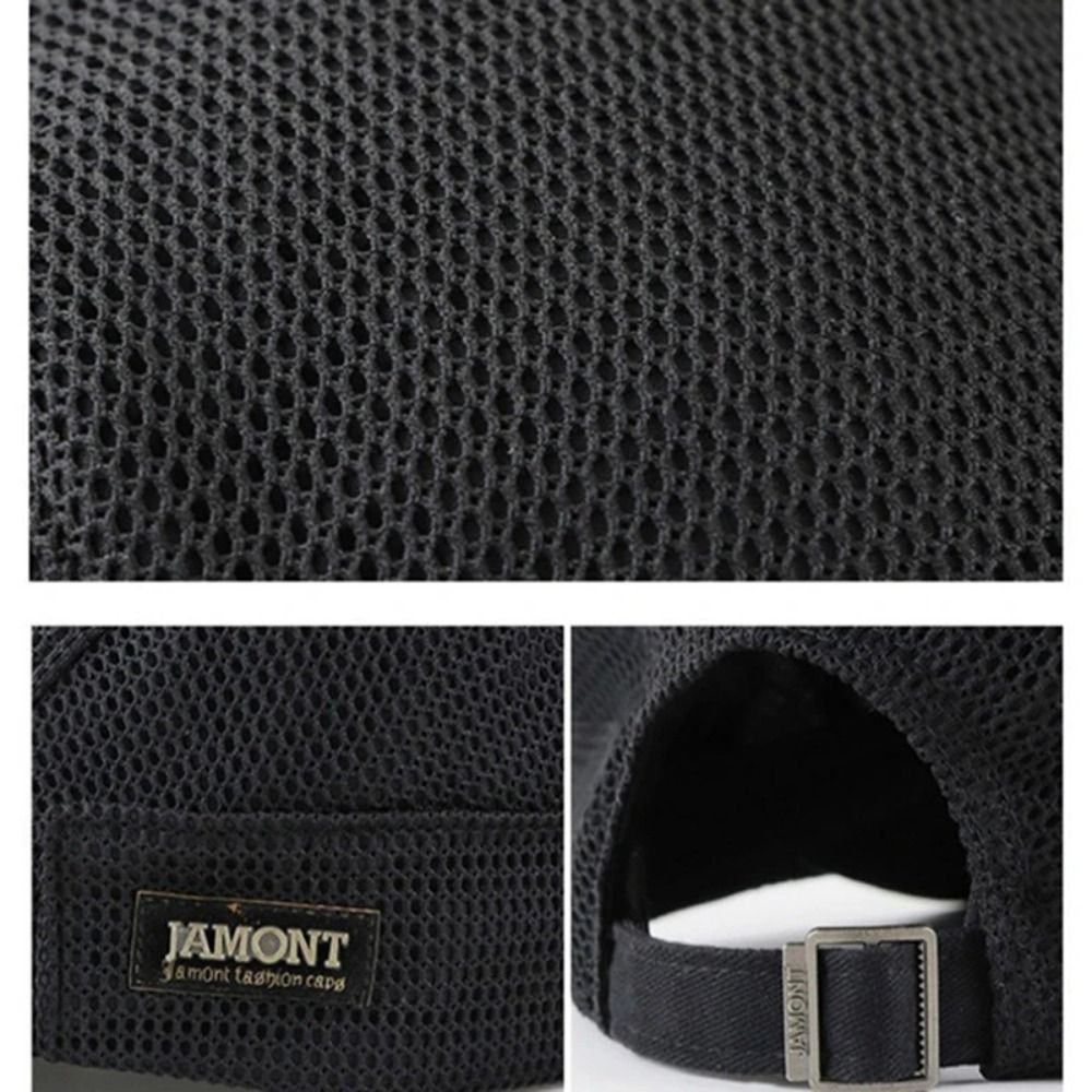 Béret ajustable uni pour homme, style coréen, casquette plate en maille de style newsboy, casquette plate à visière style britannique, été