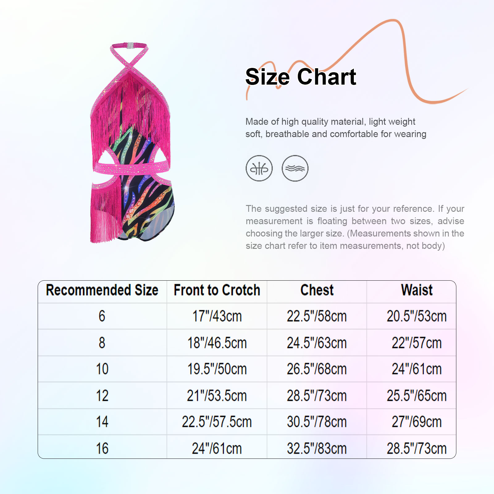 Robe de danse pour enfants filles, style léopard à franges, pour la danse latine, salsa, jazz, tango, avec découpes latérales croisées, sans manches, type justaucorps
