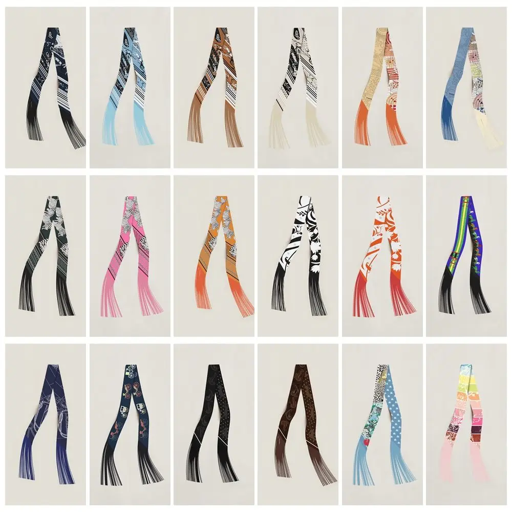 Ruban à pampilles Long coréen en Imitation soie, 5x130cm, accessoires de mode, bandeau pour cheveux, décoration DIY, ruban à poignée pour sac de reliure