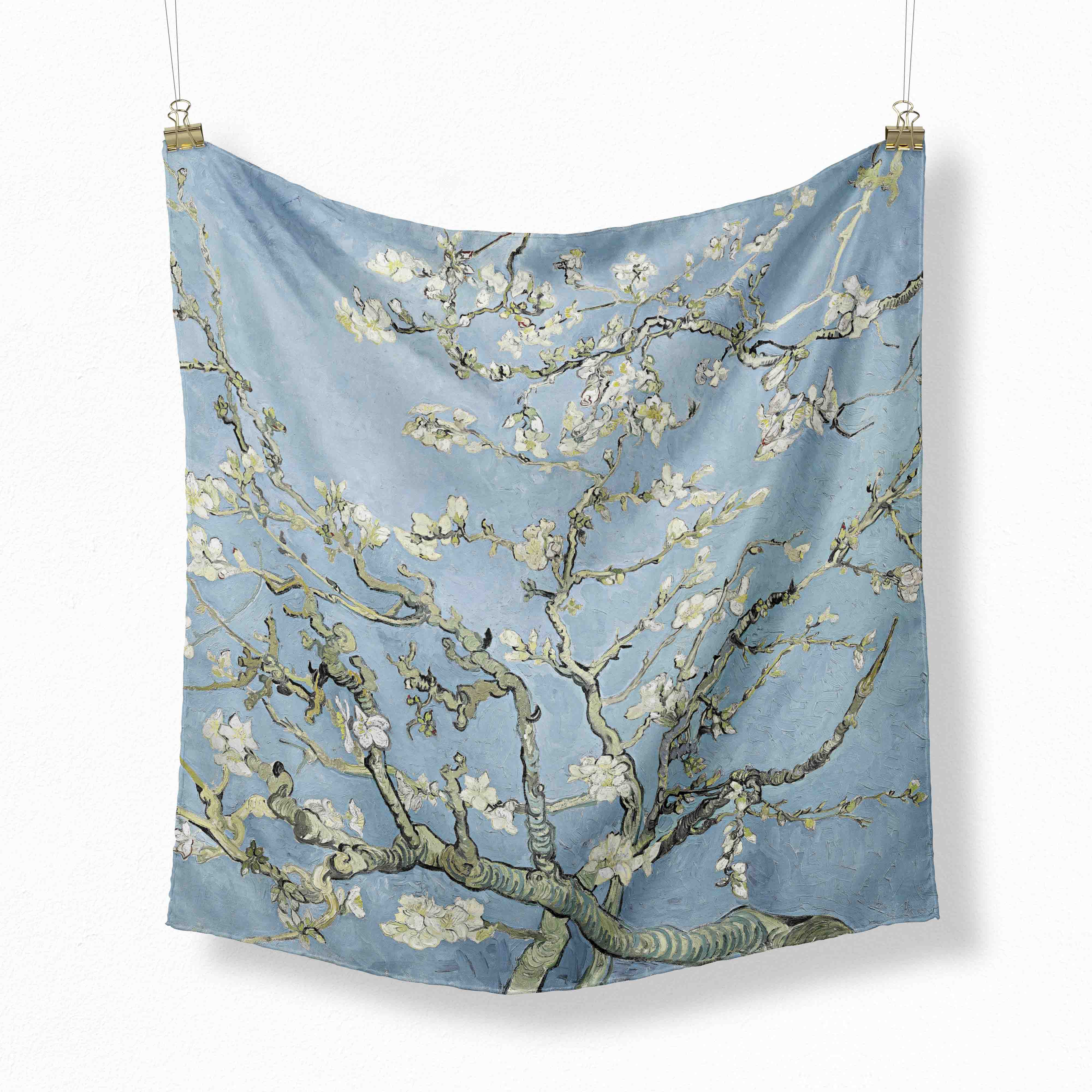 70 cm fleur peinture à l'huile 2025 nouveau printemps hiver foulard en soie hommes marque de luxe concepteur mode foulards Plaid pour femmes écharpe
