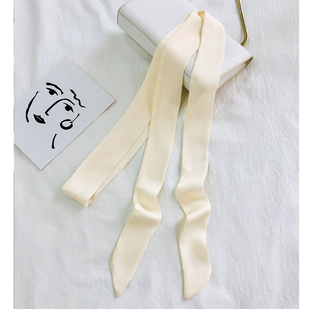 Bandeau à cheveux multifonctionnel en satin de 200cm de long, écharpe de sac, ruban, cravates de présidence, nœuds papillon, décoration de poignée de sac