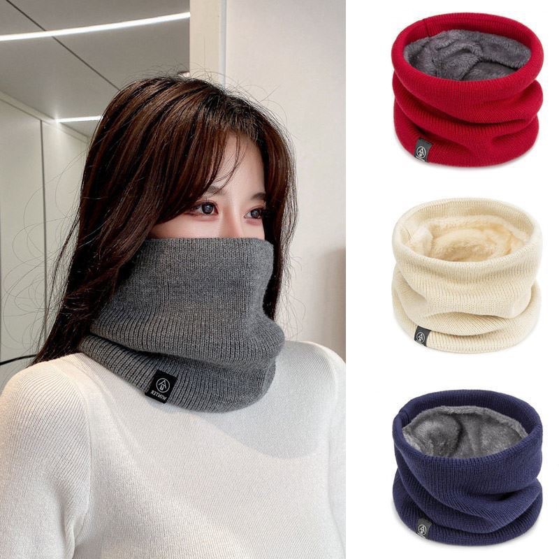 Écharpe de cache-cou en polaire épaisse pour l'hiver, masque facial d'équitation coupe-vent, chauffe-cou thermique chaud pour hommes et femmes