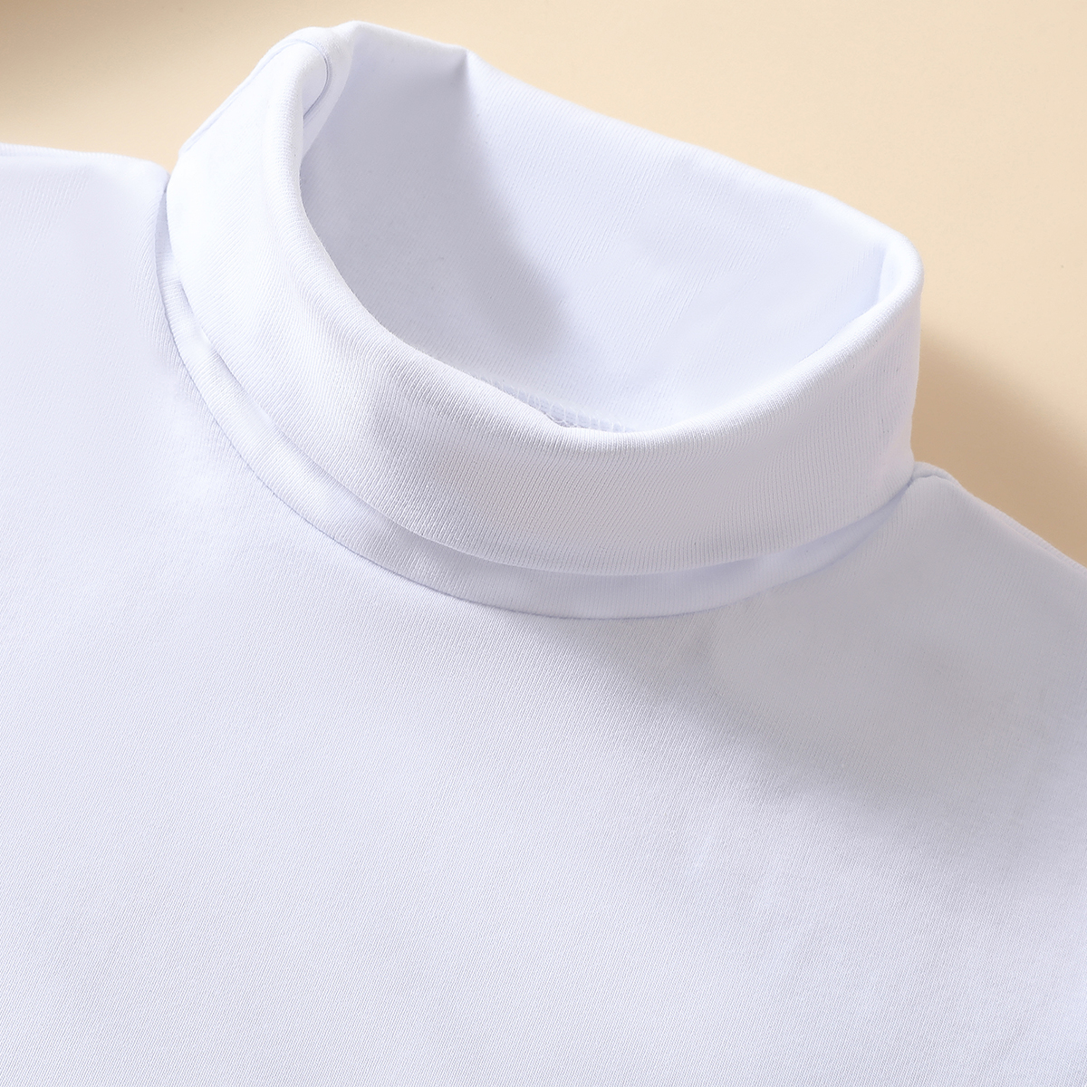Écharpe de protection du cou chaude pour femme, faux col haut, col roulé en jersey élastique, à la mode et polyvalent