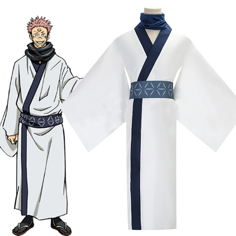 Costume de cosplay Anime Jujutsu Kaisen Ryomen Sukuna, uniforme kimono japonais, pour Noël, carnaval, festival Pu'er, cadeaux de fête
