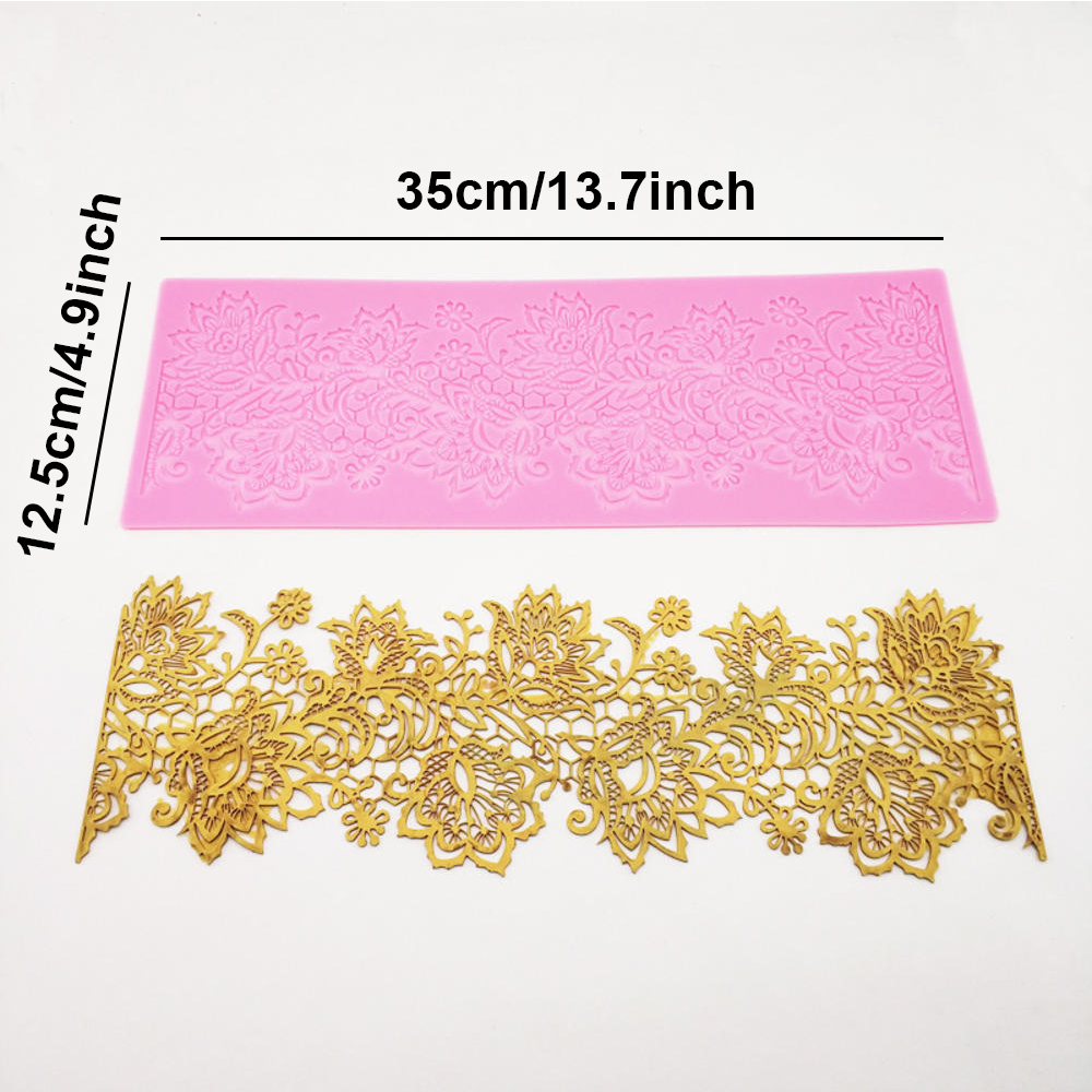Sugarcraft-Moule en dentelle pour décoration de gâteau de mariage, bordure en polymères pour har ant, outils de fleur de cuisson