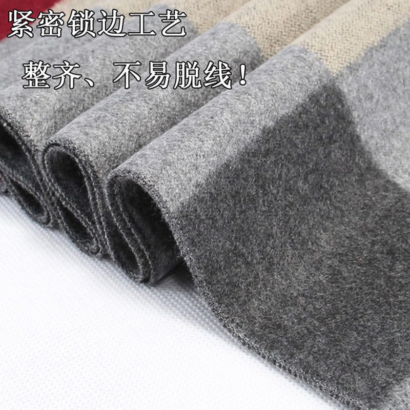 Hommes écharpe pour homme hiver copie cachemire châle marque de luxe écharpe doux garder au chaud en plein air gris tricot foulard hommes châle Wrap cadeau