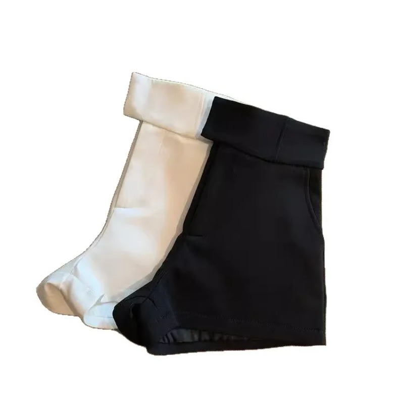 Shorts sexy pour femmes Mooyufon, shorts noirs pour femmes, élégance Harajuku, shorts taille haute, coupe A, slim, décontractés, style Hot Girl, pantalon droit