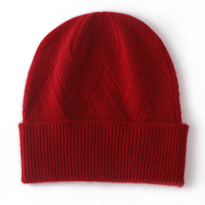 Femmes chapeau hiver nouveau 100% pur cachemire tricoté couvre-chef doux chaud chapeaux dame mode décontracté épaissir casquette qualité cachemire casquette