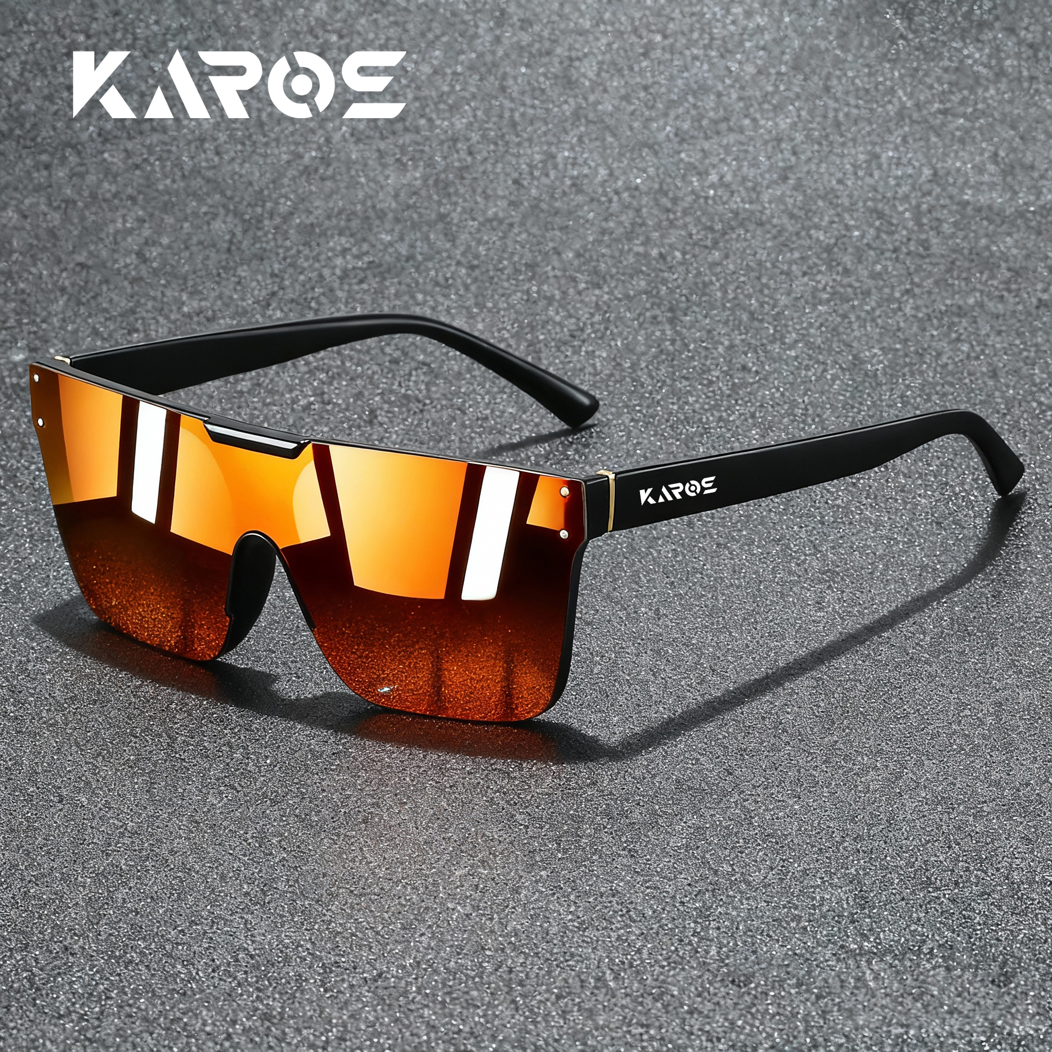 Lunettes de soleil KAROS avec technologie UV400, verres résistants aux rayures, conçues pour la pêche, la navigation de plaisance et les sorties sur la plage
