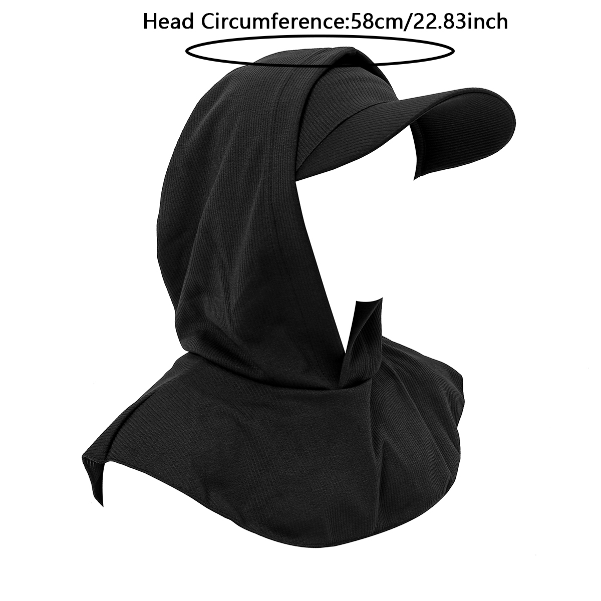 Nouveau Hijab Instantané 2026 pour Femmes Musulmanes, Bonnet, Foulard, Chapeau à Visière, Turban à Large Bord, Couvre-tête et Cou Islamique, Enfile-tout