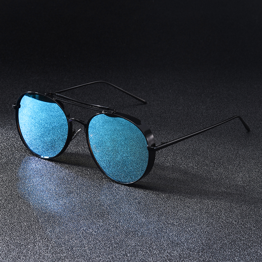 Lunettes de soleil rondes de luxe pour hommes, nouvelle mode, lunettes de soleil d'extérieur pour la conduite, lunettes de soleil pour femmes, design vintage tendance, marque, UV400