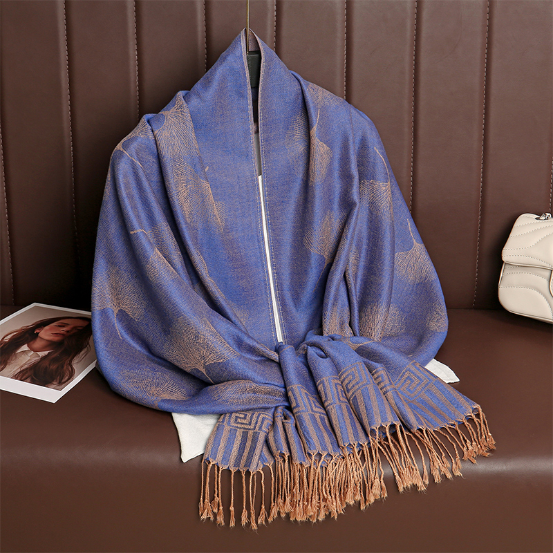Style ethnique gland couverture épaisse Pashmina nouveau hiver chaud châle enveloppement cachemire Jacquard écharpe femmes foulard Poncho étoles