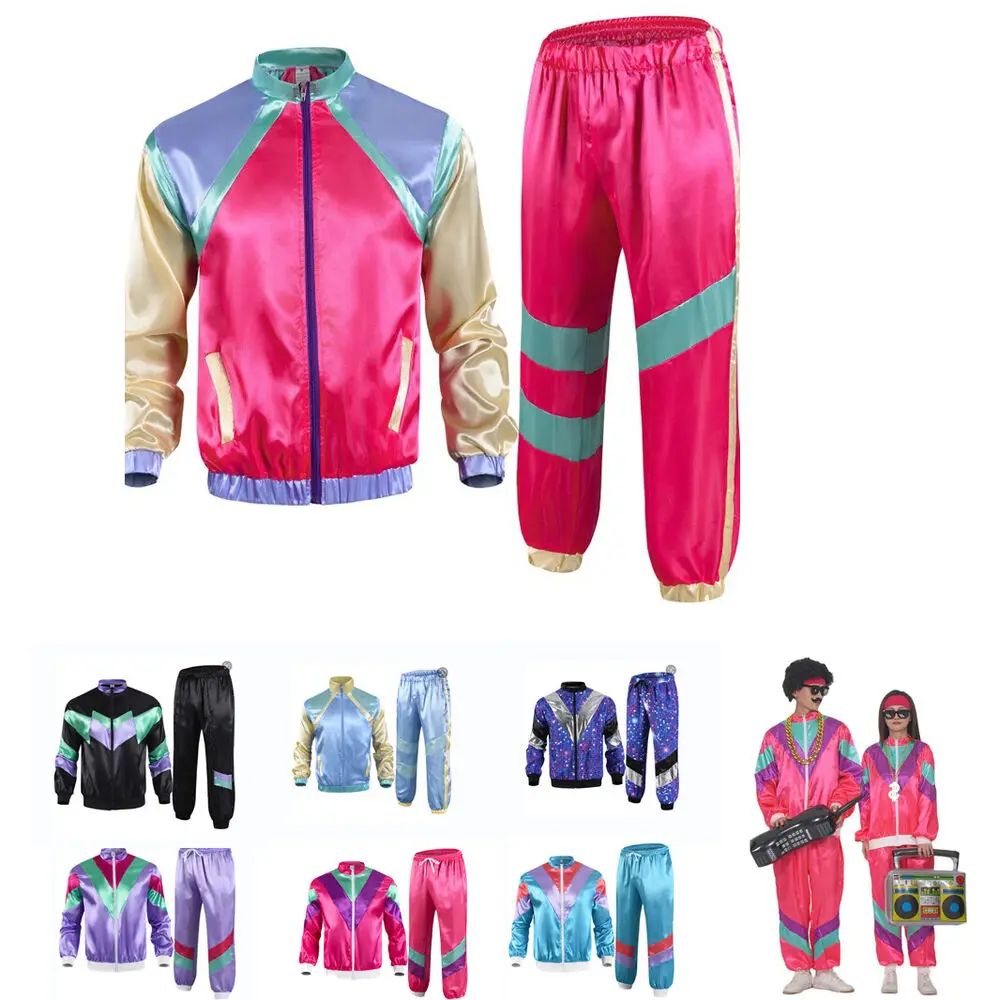 Costume de déguisement pour homme, tenue de sport pour adulte, style années 80 et 90, 303