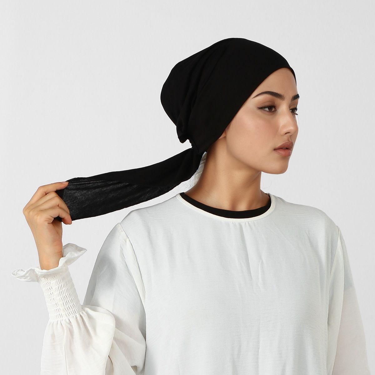 Hijab instantané en jersey musulman, turban à nouer, foulard élastique ethnique, chapeau islamique, bonnet tendance pour femme, turban féminin