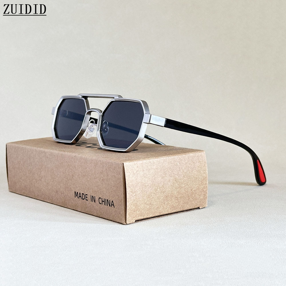Lunettes de soleil de luxe 2025 pour hommes, style vintage steampunk, lunettes carrées pour femmes, lunettes de soleil rétro tendance pour hommes, lunettes de soleil pour femmes