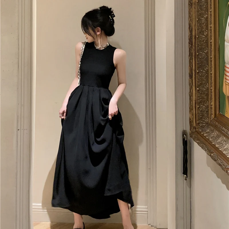 Robe longue creuse pour femme, robe de créateur confortable pour femme, mode féminine, classique, polyvalent, loisirs, été, 03/fiber