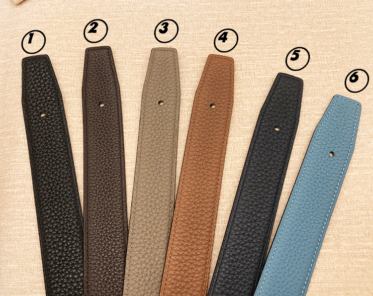 2026 sans boucle nouveau design 3.2 cm haute qualité hommes femmes togo bracelet en cuir véritable pantalon première couche ceinture