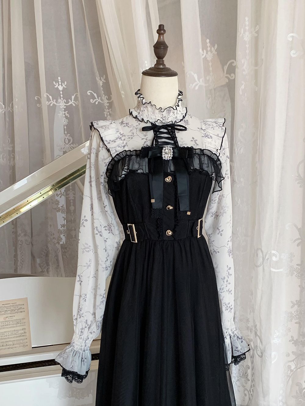 Robe Vintage Élégante à Manches Longues pour Femme, Robe de Soirée Rétro Française, Robes Patchwork Douces, Nouvelle Collection, Tenue Ajustée Tendance, Été 2026