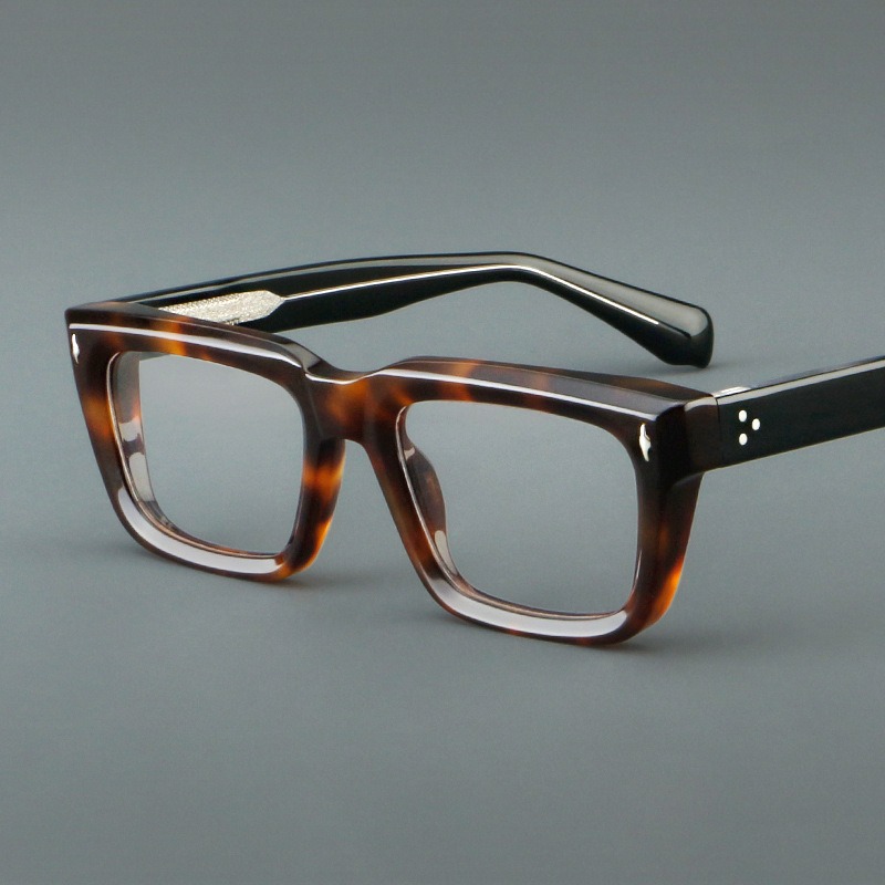 Monture de lunettes pour hommes, lunettes optiques Vintage en acétate, lunettes de prescription tendance faites à la main