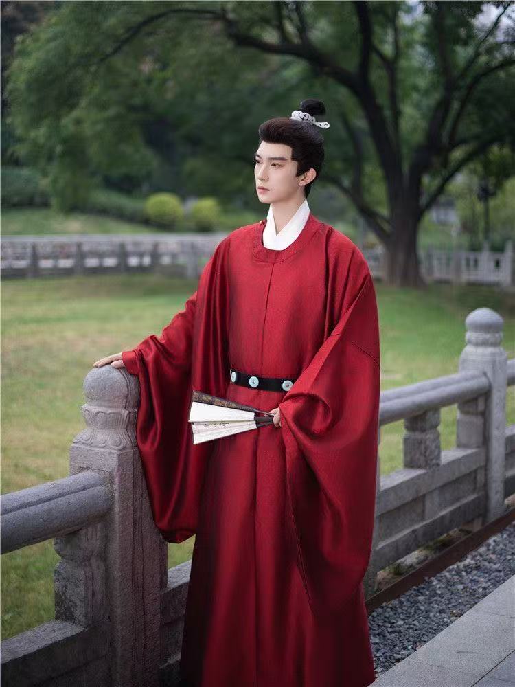 Hanfu – Robe Hanfu originale pour hommes et femmes, col rond de la dynastie Ming, motif ancien foncé, Costume Royal, Costume de scène Cosplay pour événement d'halloween