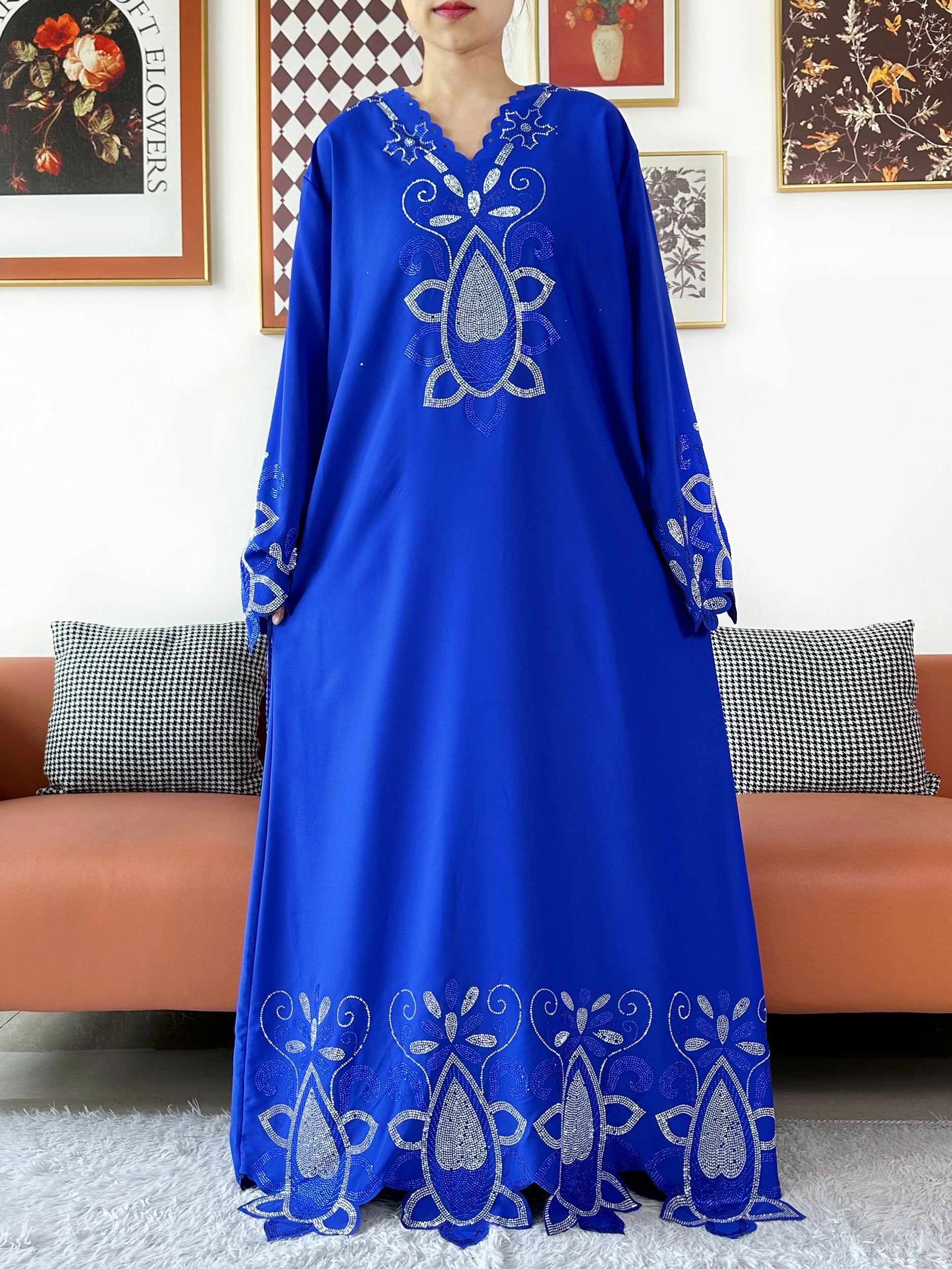 Nouveau 2025 fête musulmane femmes Abaya en mousseline de soie diamant à manches longues vêtements de sport africain Abaya femmes Robe dubaï turquie Robe islamique