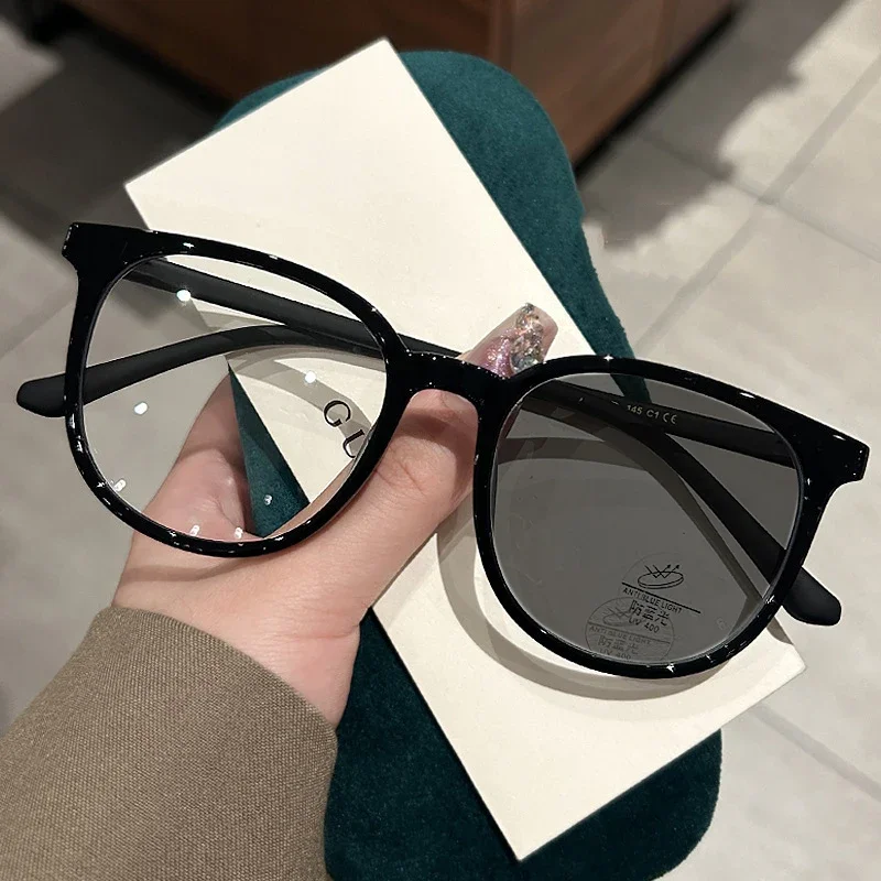 Mn Document Proxy-Lunettes de soleil photochromiques pour hommes et femmes, lunettes de myopie finies, lunettes d'ordinateur à la mode